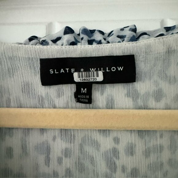 EUC Slate & Willow Faux Wrap Mini Dress M - Picture 5 of 5